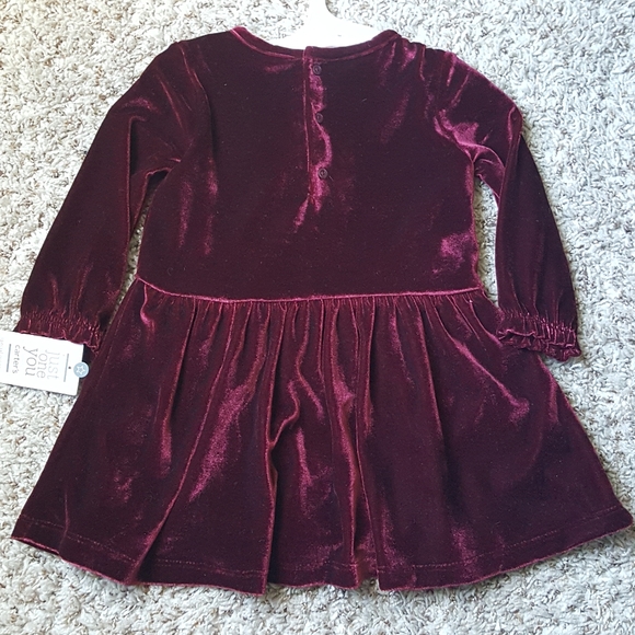 Baby girl burgandy dress 3 & 9 months - Picture 6 of 6